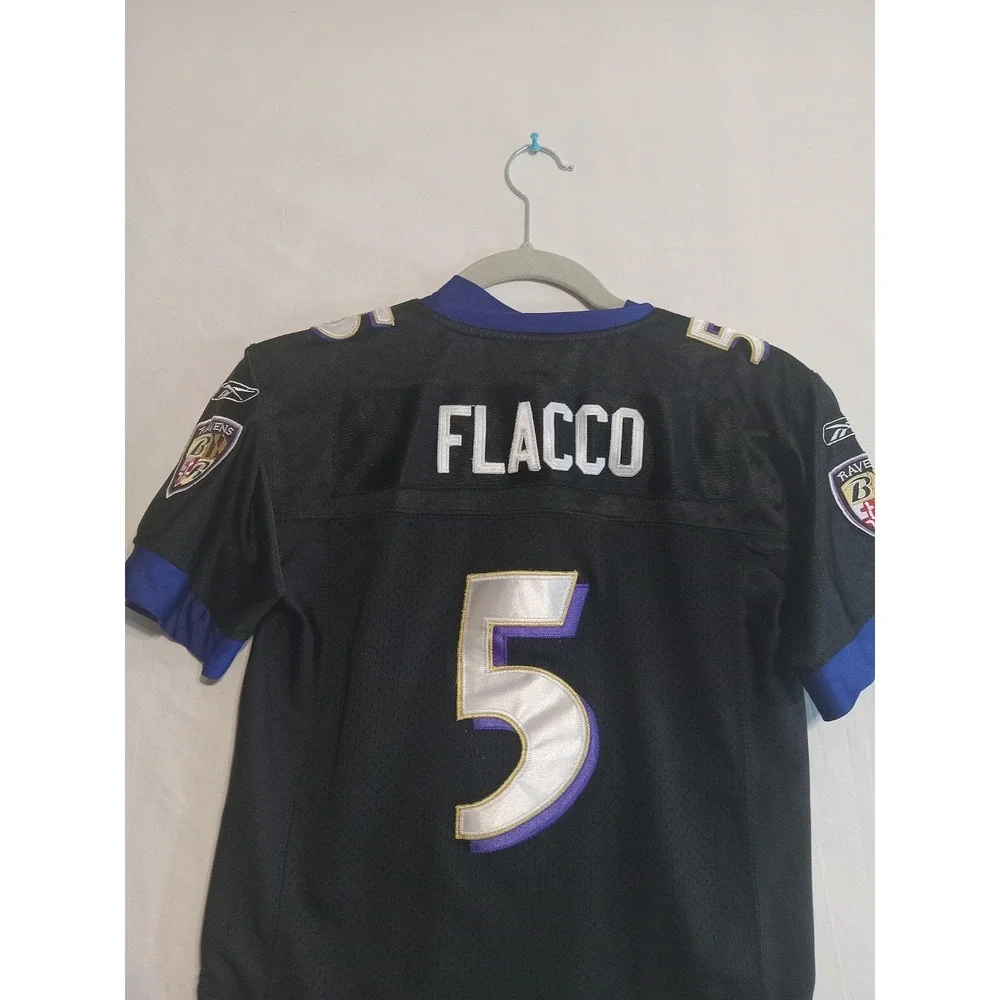 2004 VINT Original Reebok NFL Baltimore Ravens Jersey Youth Sz8 ‎ Joe Flacco #5
